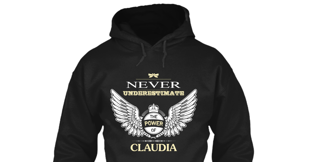 Never Underestimate The Power of Claudie Hoodie Black 